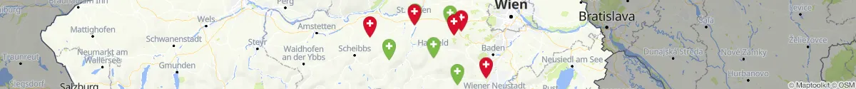 Kartenansicht für Apotheken-Notdienste in der Nähe von Lilienfeld (Niederösterreich)